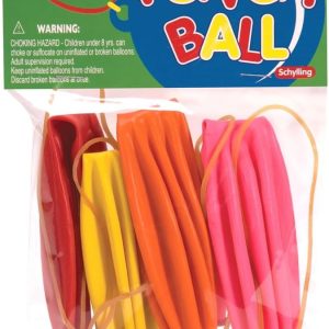 Schylling Punch Balloons - Includes 4 Balloons - Color May Vary (Pack of 1)