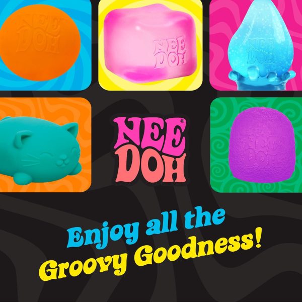 Schylling NeeDoh Glow in The Dark - Sensory Squeeze Toy - Gratifying Glowing Glob - 2.5 Wide - Glow in The Dark (Pack of 1)